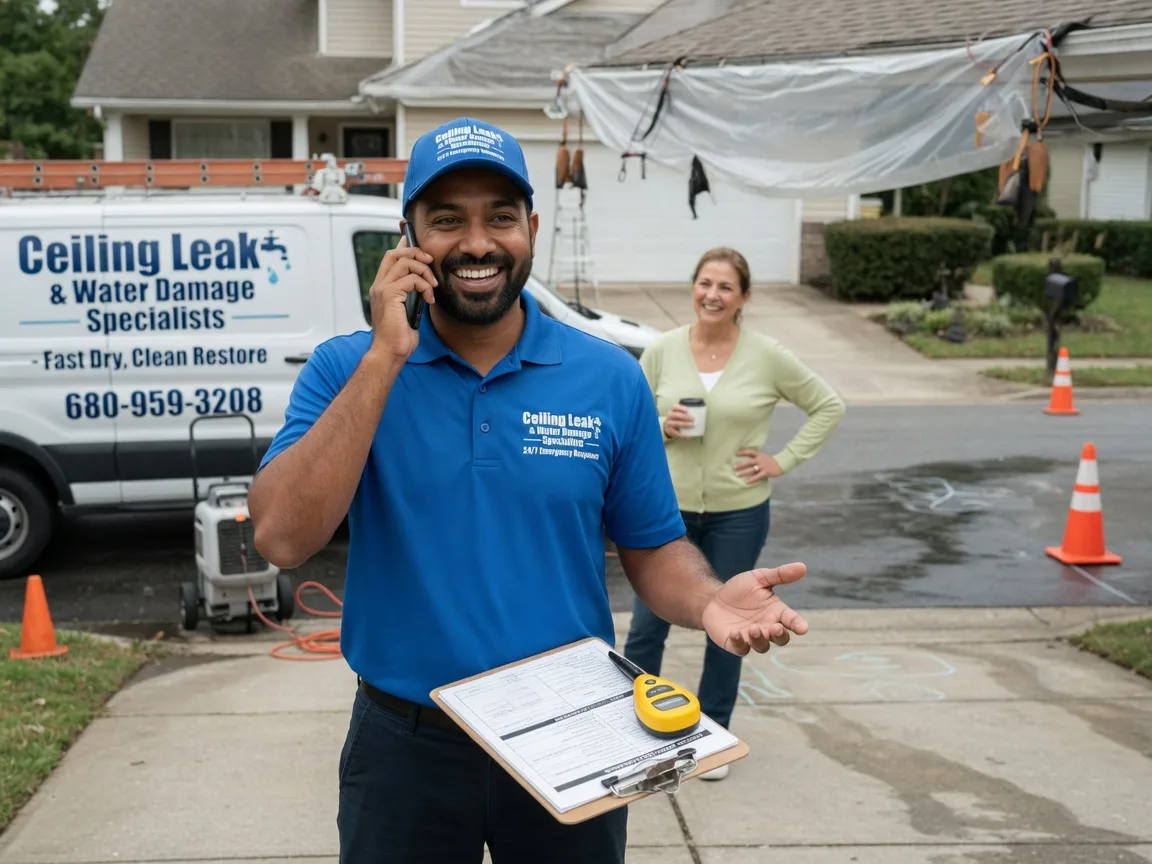 Ceiling Leak Cleanup Waka, TX FAQs